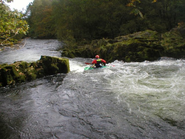 Neal above the looping pool on the Brathey
